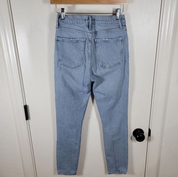 Agolde Nico High Rise Button Fly Straight Slim Jeans Size 25 Organic Cotton Jean - Picture 6 of 8